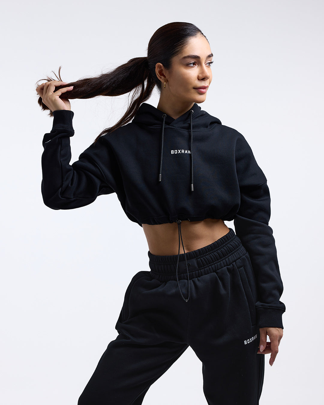 Over cropped hoodie hotsell