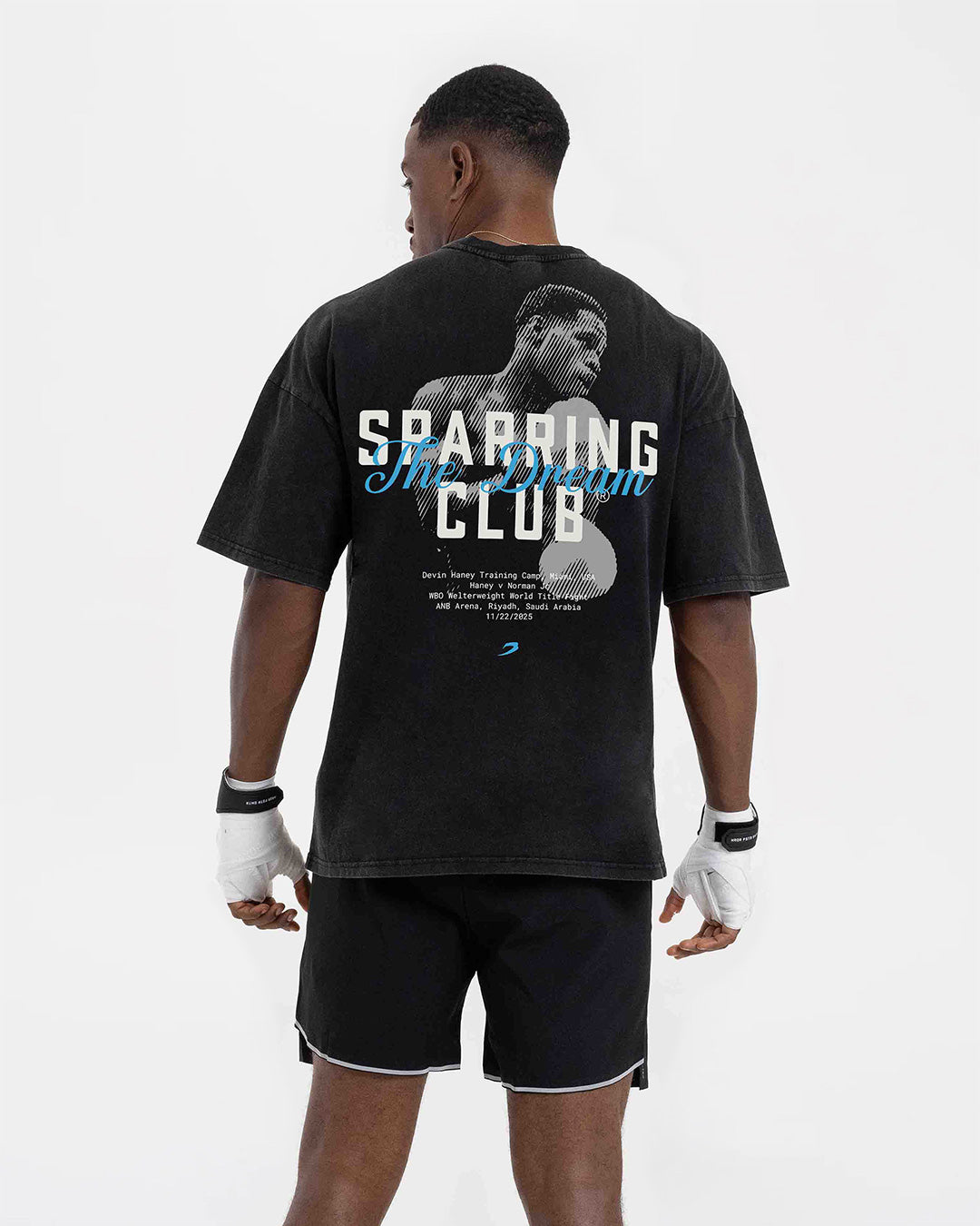 SPARRING CLUB OVERSIZED T-SHIRT ボクシング Haney x Sparring Club Oversized T-Shirt - Washed Black | BOXRAW