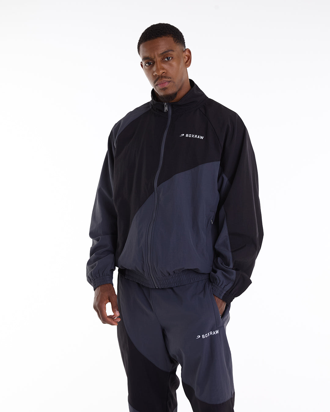 Williams Boxing Tracksuit Jacket Black/Charcoal BOXRAW