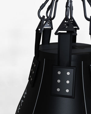 BOXRAW Uppercut Bag - Black/100lb