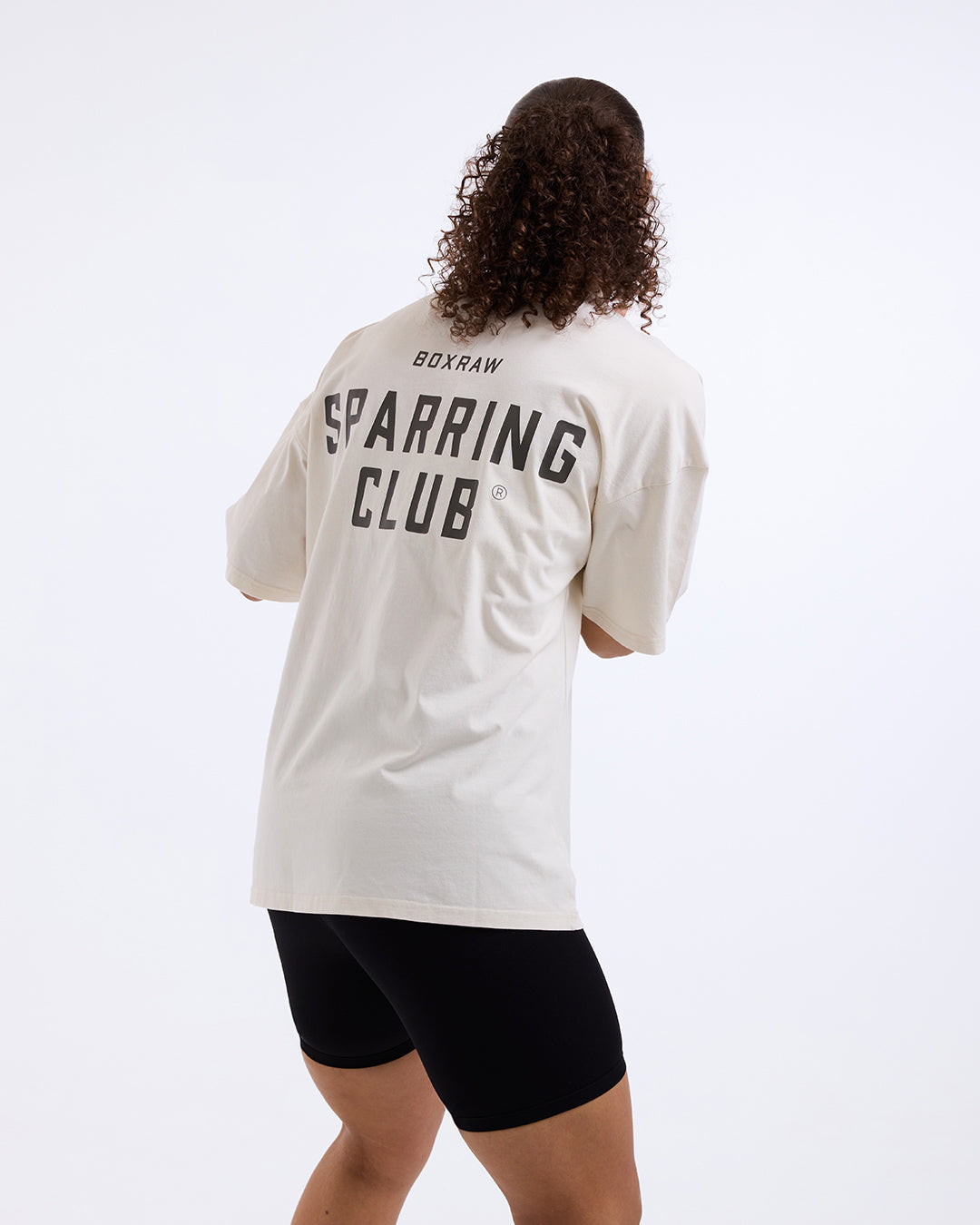 Women's Sparring Club Oversized T-Shirt - Washed Beige | BOXRAW