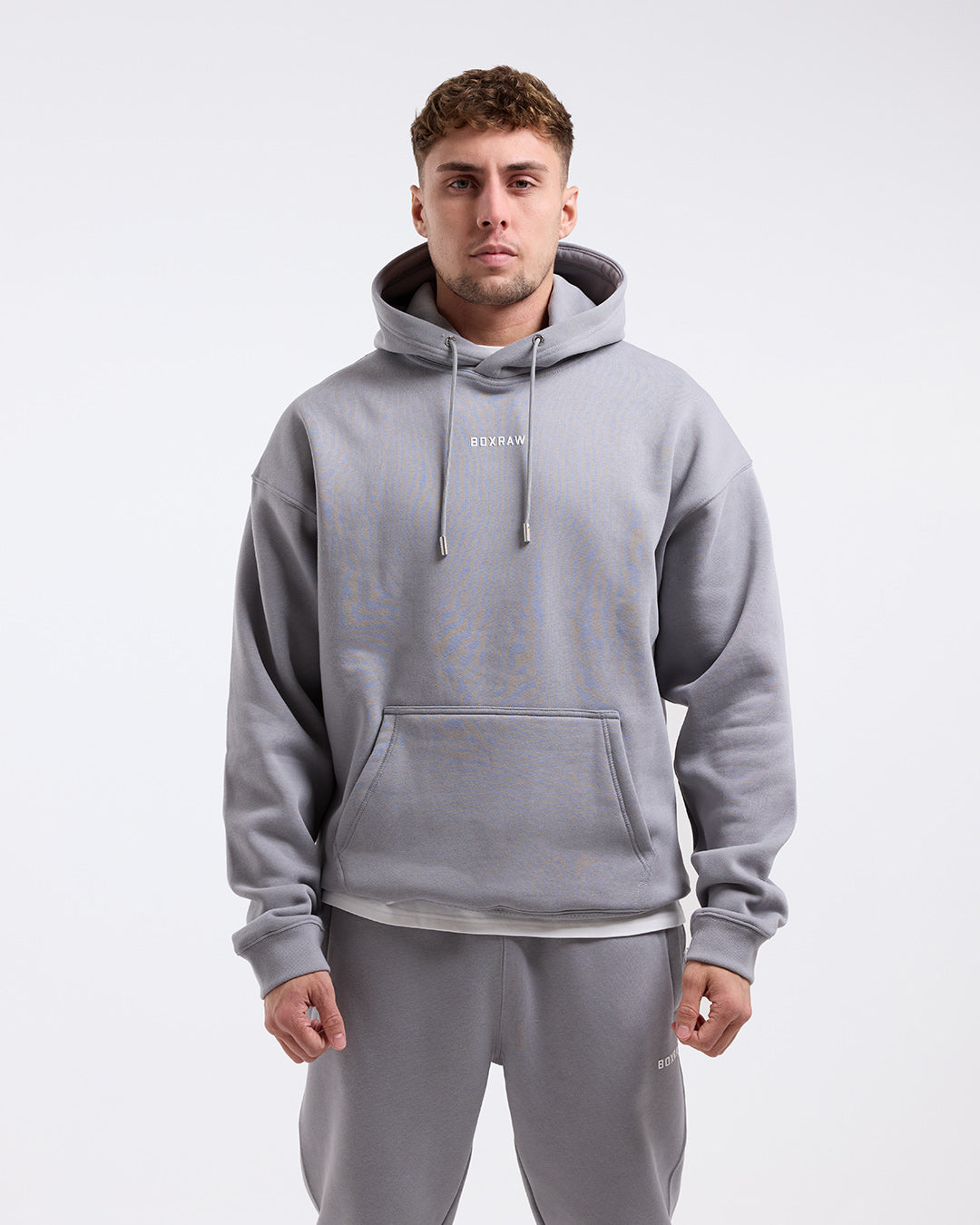 Men's Johnson Hoodie Grey BOXRAW