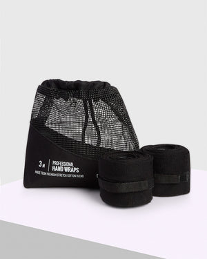 120" BOXRAW Hand Wraps - Black