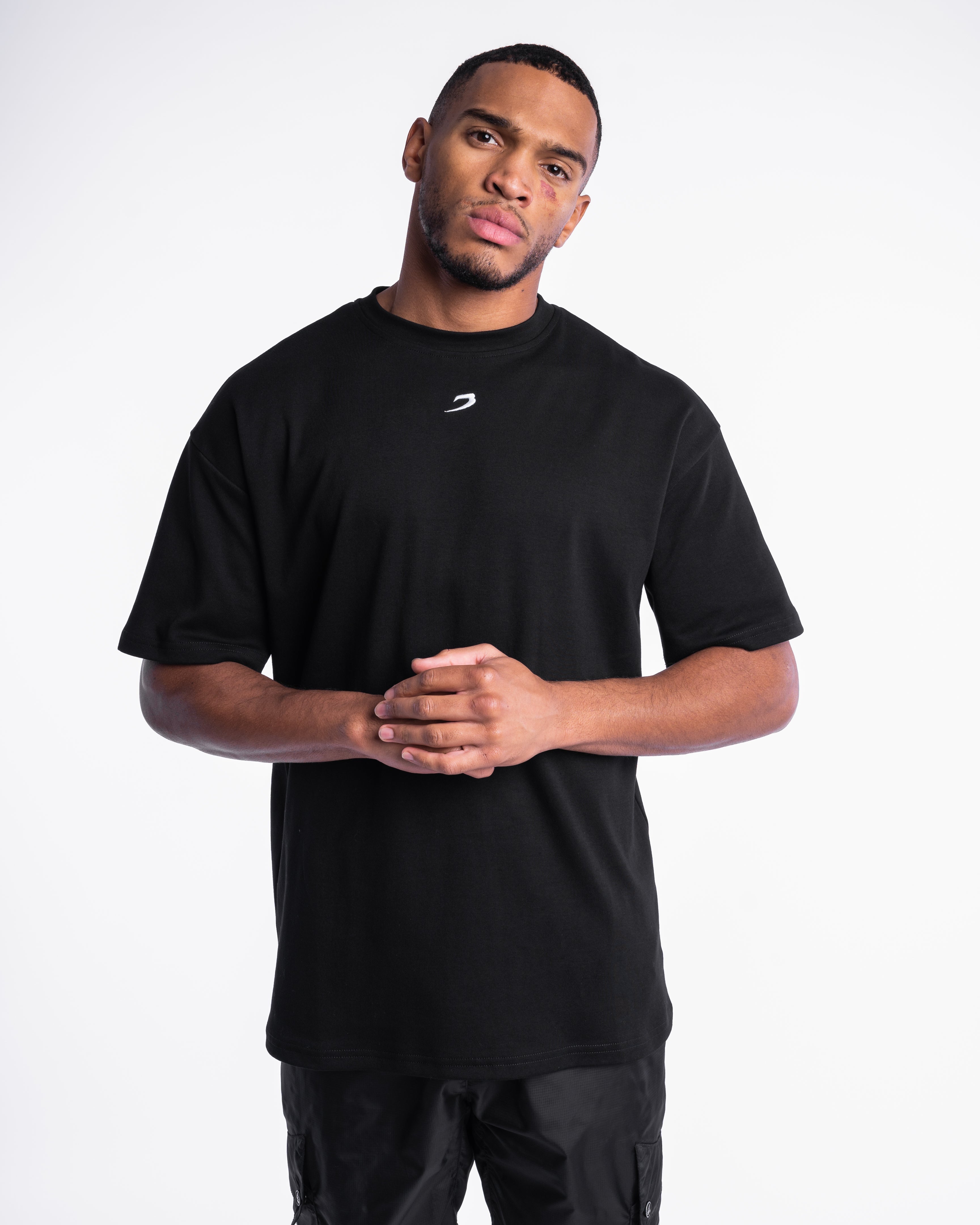 Johnson Oversized Strike T-Shirt - Black | BOXRAW