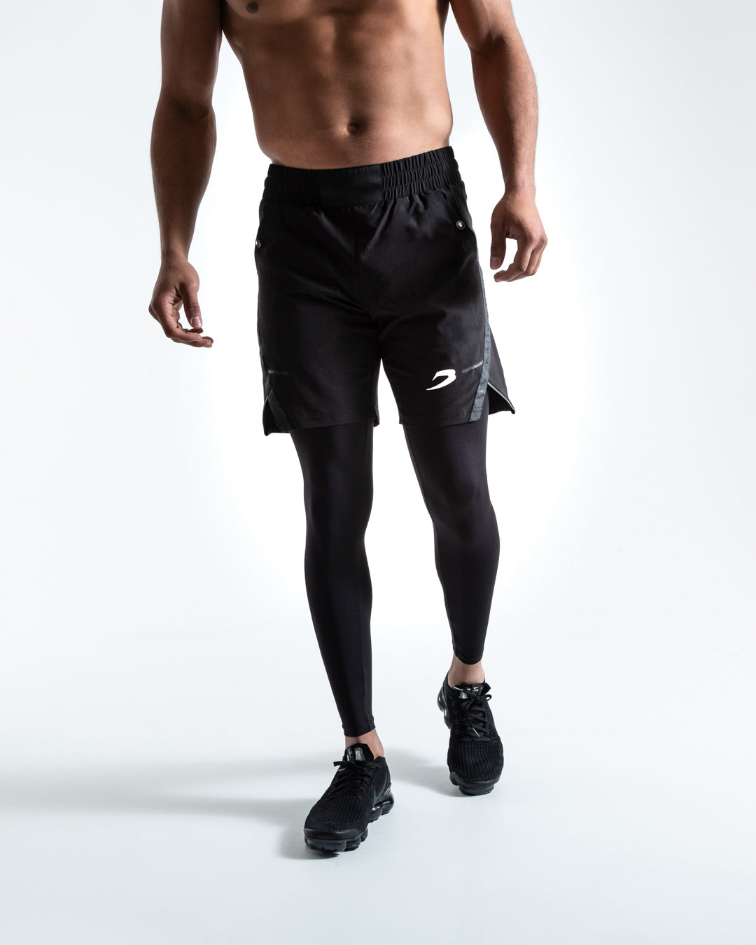 Wangsaura Fitness basketball shorts pocket double layer lightweight leggings
