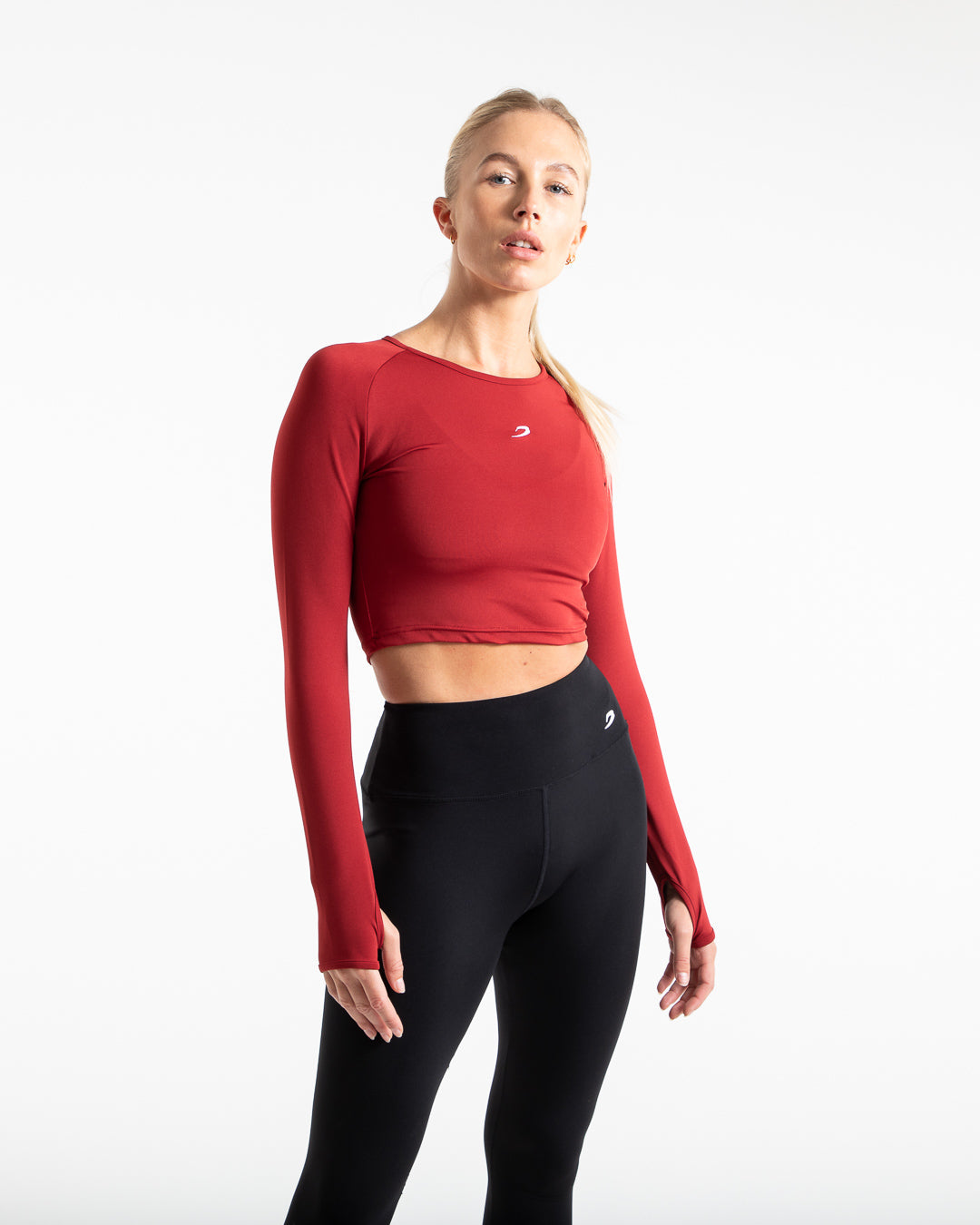 Graag gedaan Goneryl goedkeuren Women's Training Long Sleeve Crop Top - Red | BOXRAW
