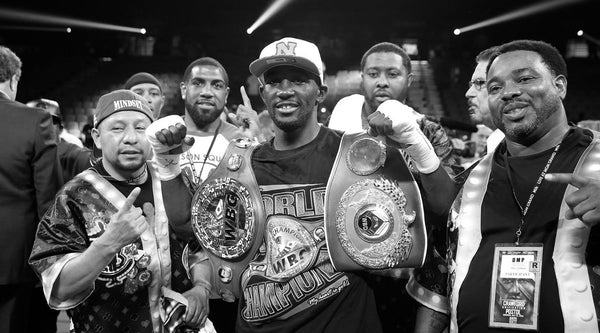 Terence Crawford Undisputed Champion with Belts after beating Indongo