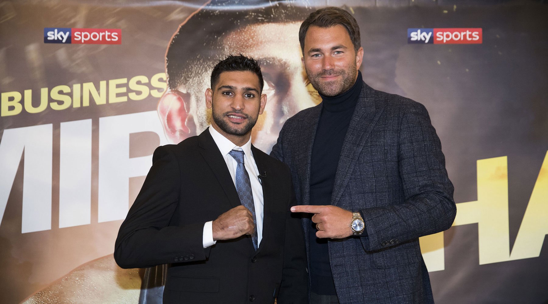 Amir Khan joins matchroom and Eddie Hearn