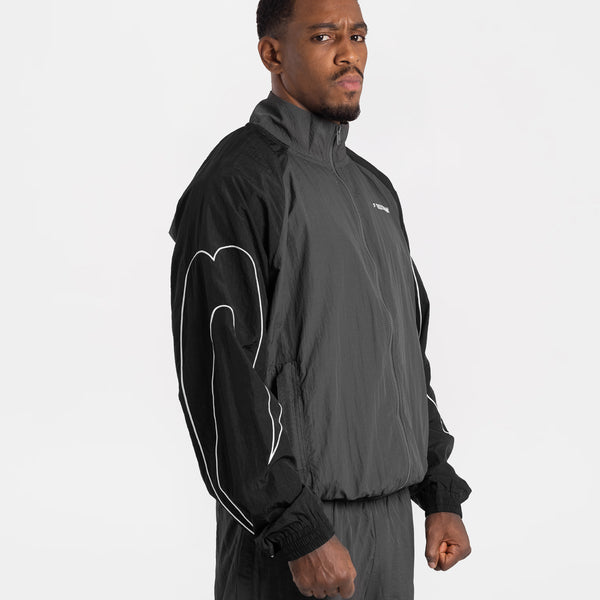 Tunero Track Jacket - Grey/Black | BOXRAW