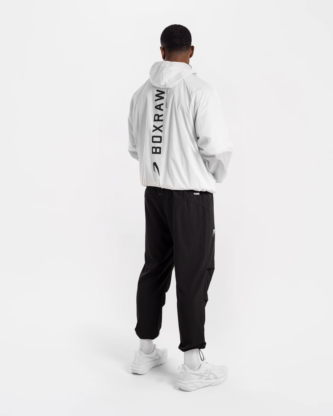 Genaro Oversized Windbreaker Hoodie - White