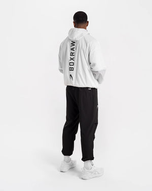 Genaro Oversized Windbreaker Hoodie - White