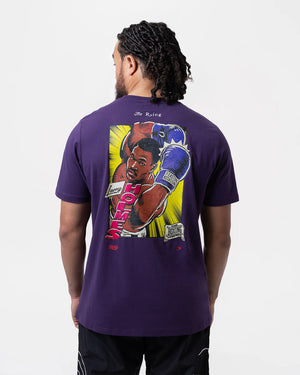 Ring x BOXRAW Larry Holmes T-Shirt - Royal Purple