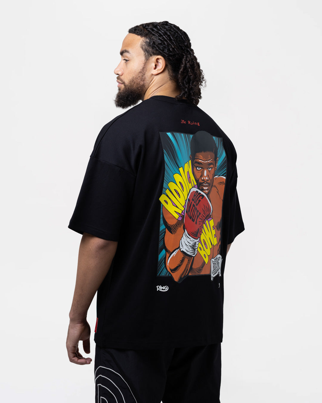 Ring x BOXRAW Riddick Bowe Oversized T-Shirt - Black | BOXRAW