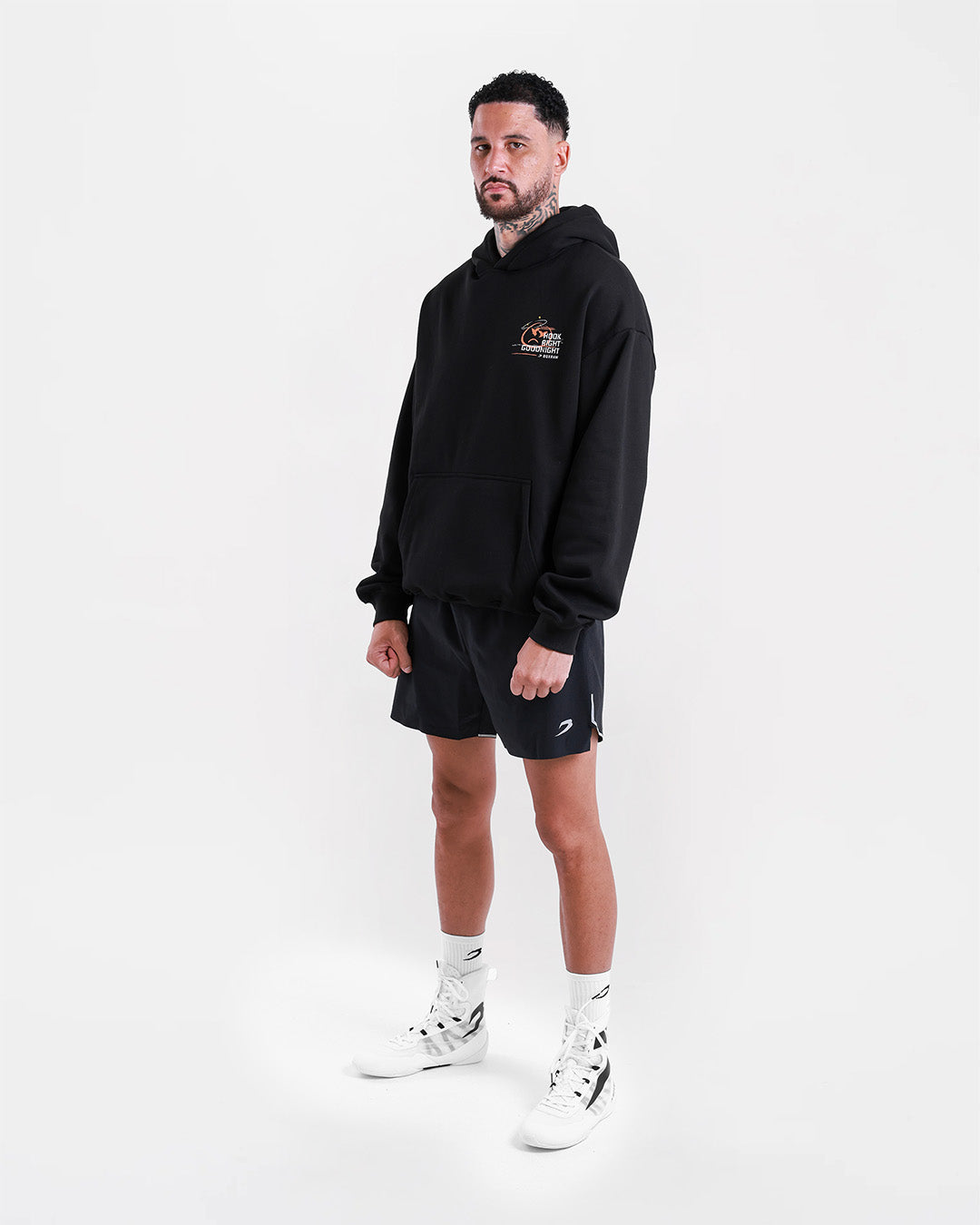 Hook Right Goodnight Oversized Hoodie - Black
