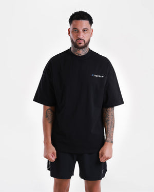 We Don't Play Boxing Oversized T-Shirt - Black/Blue