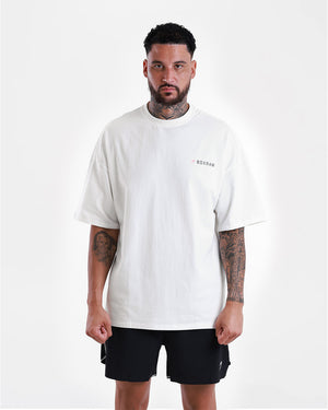 We Don't Play Boxing Oversized T-Shirt - White/Pink