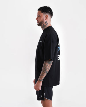 We Don't Play Boxing Oversized T-Shirt - Black/Blue