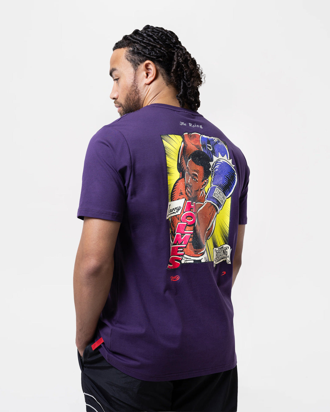 Ring x BOXRAW Larry Holmes T-Shirt - Royal Purple