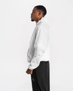 Genaro Zip Up Windbreaker - White | BOXRAW
