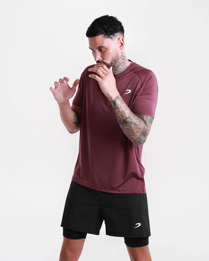 Valdes T-Shirt - Burgundy