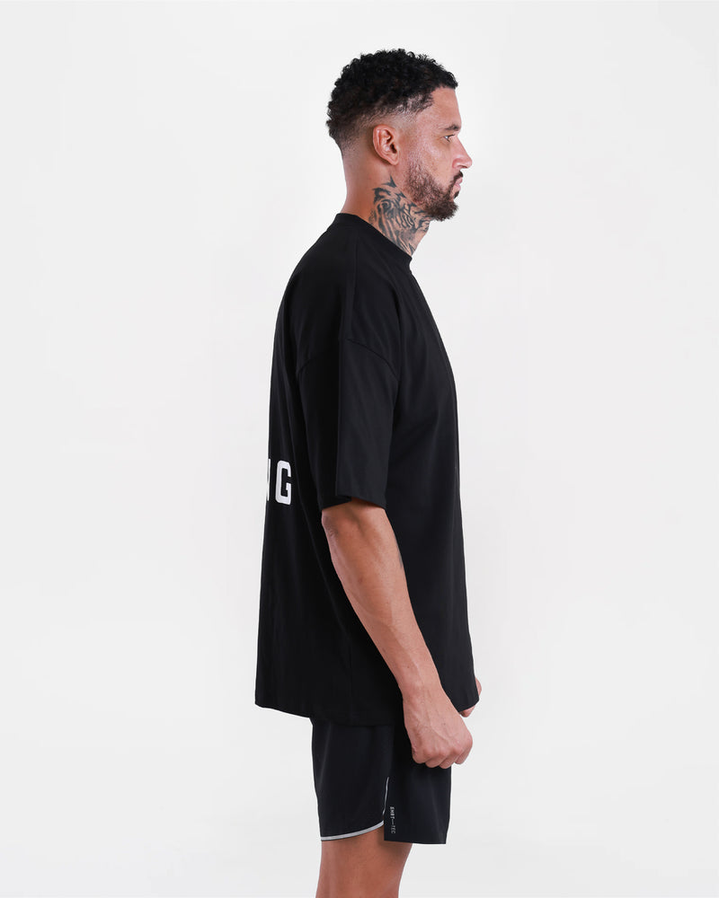 We Don't Play Boxing Oversized T-Shirt - Black/Blue