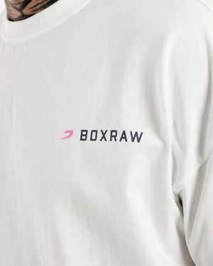 We Don't Play Boxing Oversized T-Shirt - White/Pink