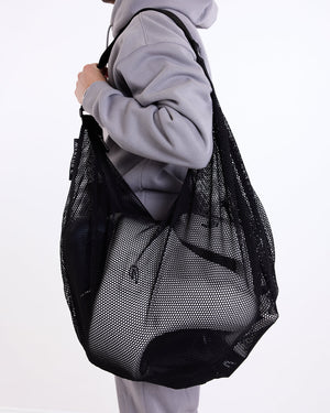 BOXRAW 35L Mesh Duffle Bag - Black