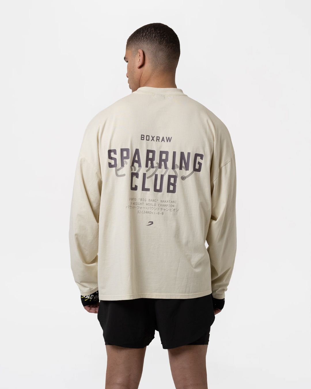 Nakatani x Sparring Club Long Sleeve T-Shirt - Washed Beige