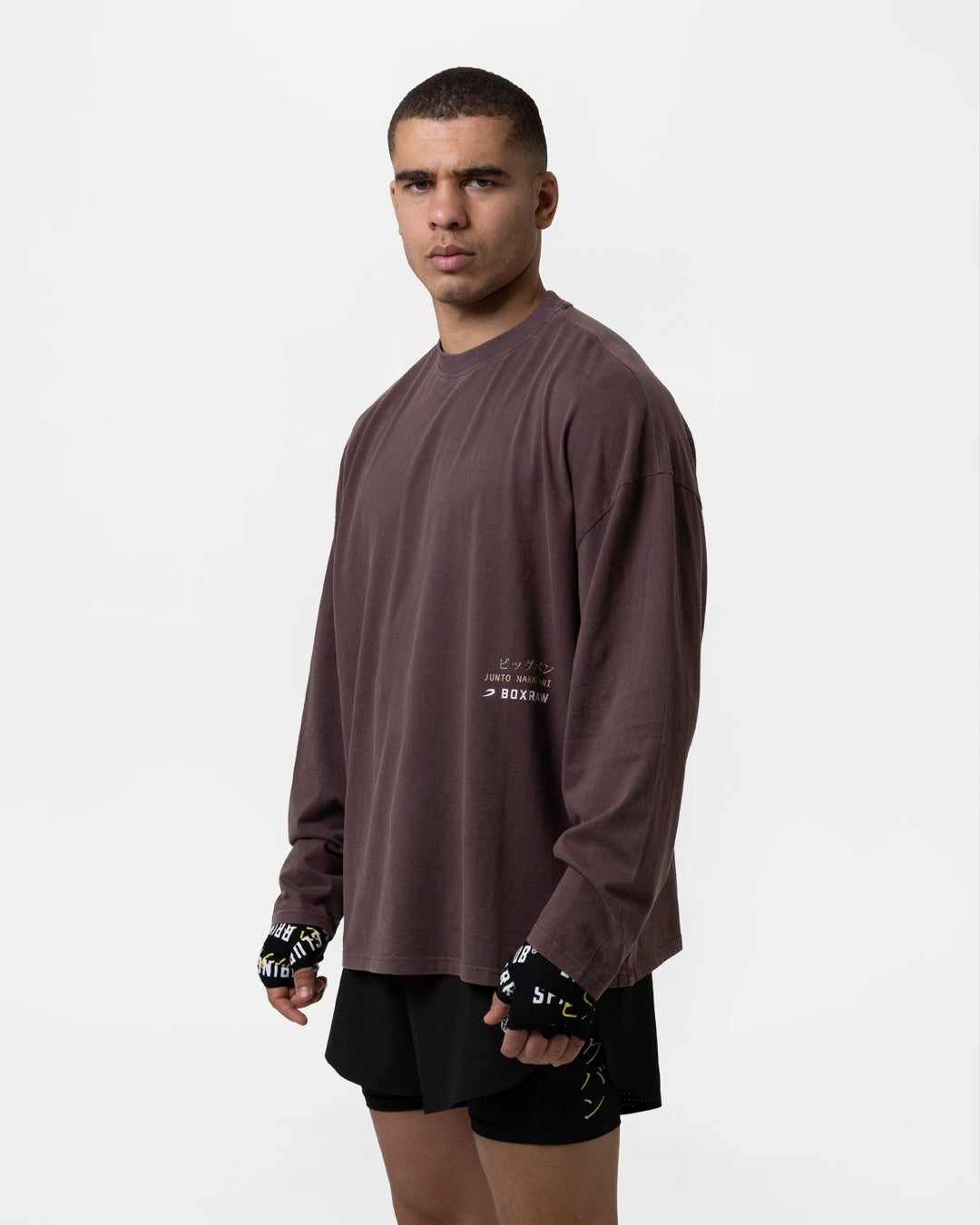 Nakatani x Sparring Club Long Sleeve T-Shirt - Washed Brown