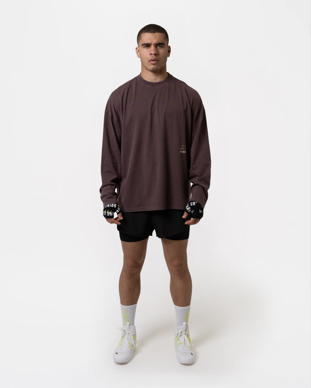 Nakatani x Sparring Club Long Sleeve T-Shirt - Washed Brown
