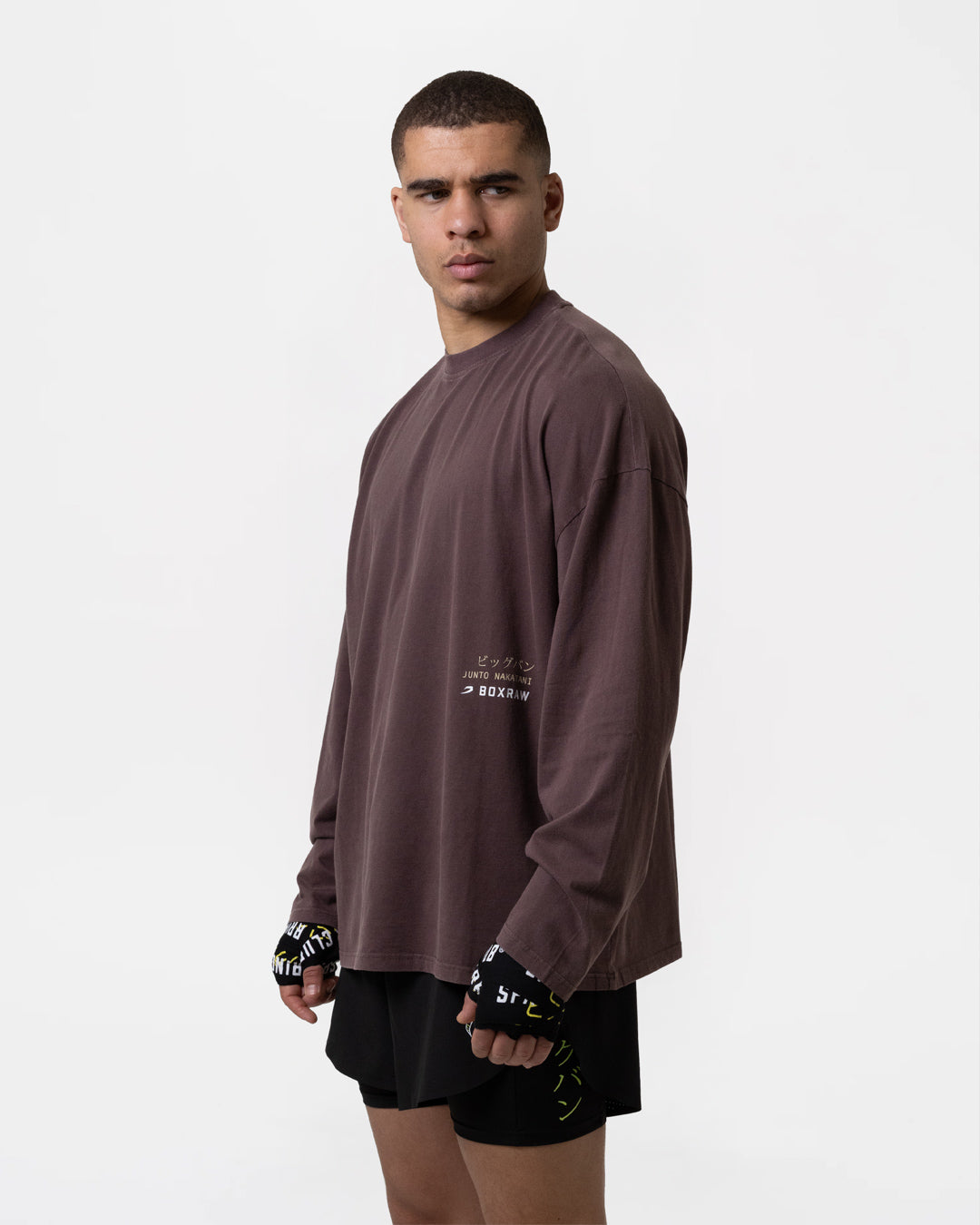 Nakatani x Sparring Club Long Sleeve T-Shirt - Washed Brown