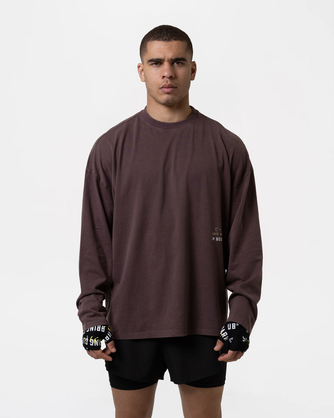 Nakatani x Sparring Club Long Sleeve T-Shirt - Washed Brown