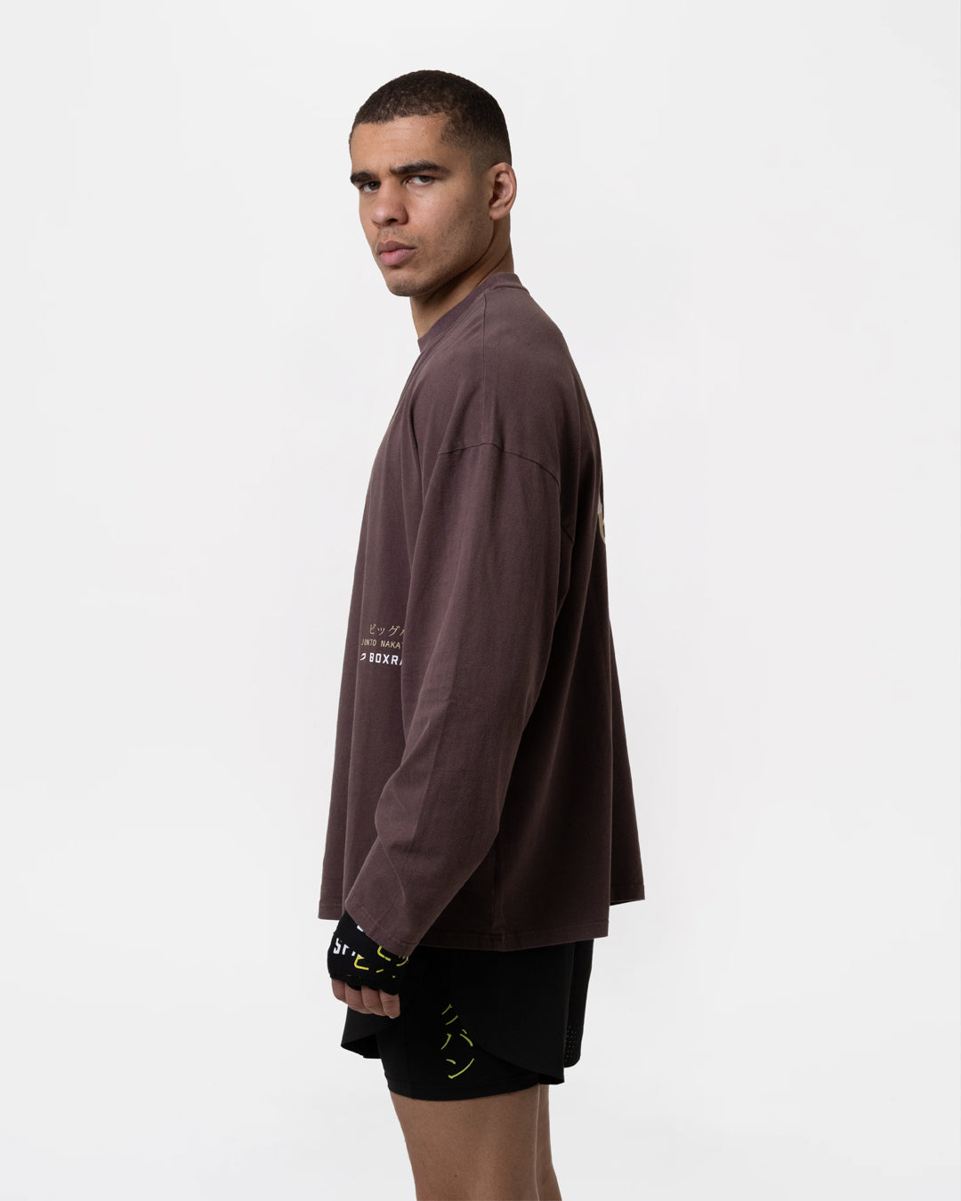 Nakatani x Sparring Club Long Sleeve T-Shirt - Washed Brown