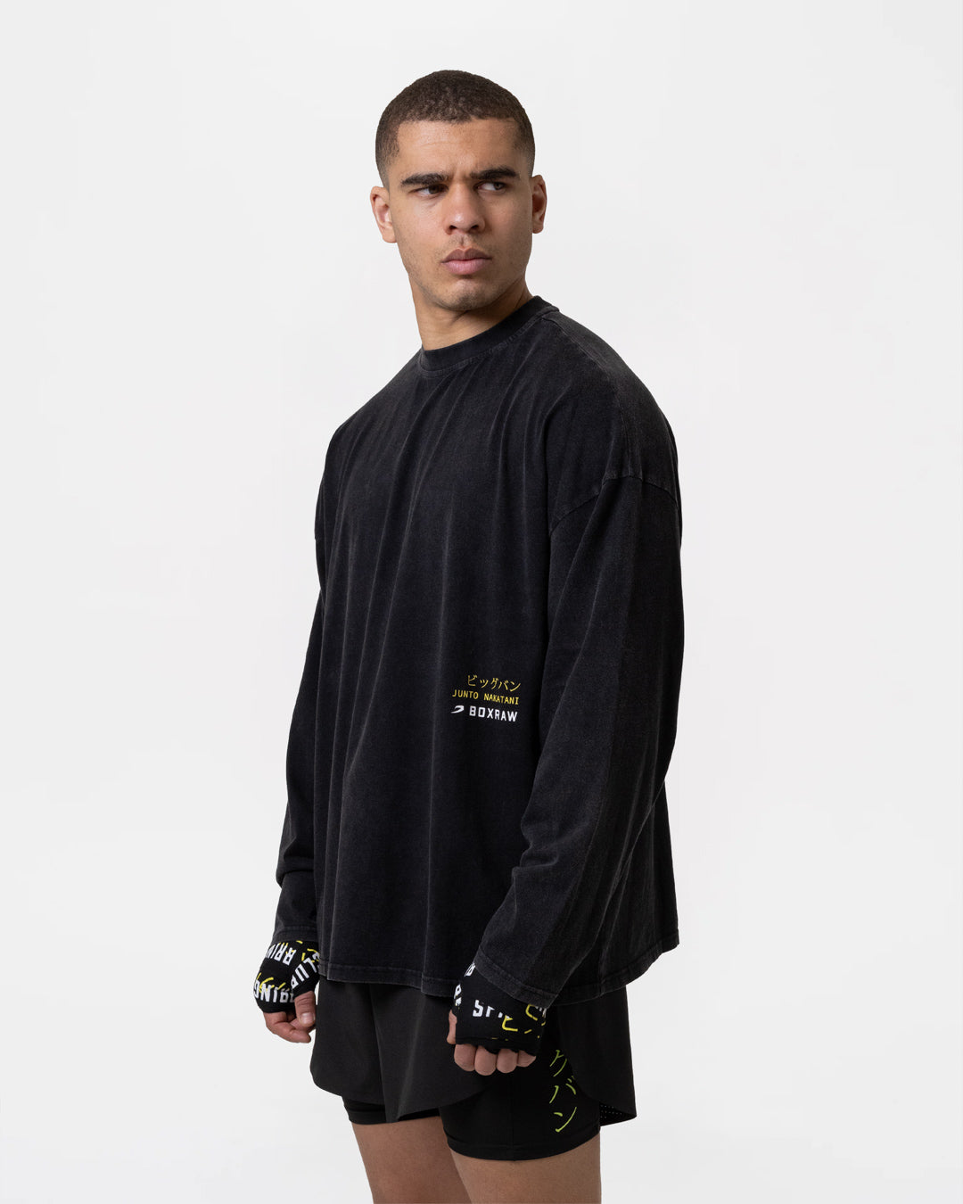 Nakatani x Sparring Club Long Sleeve T-Shirt - Washed Black