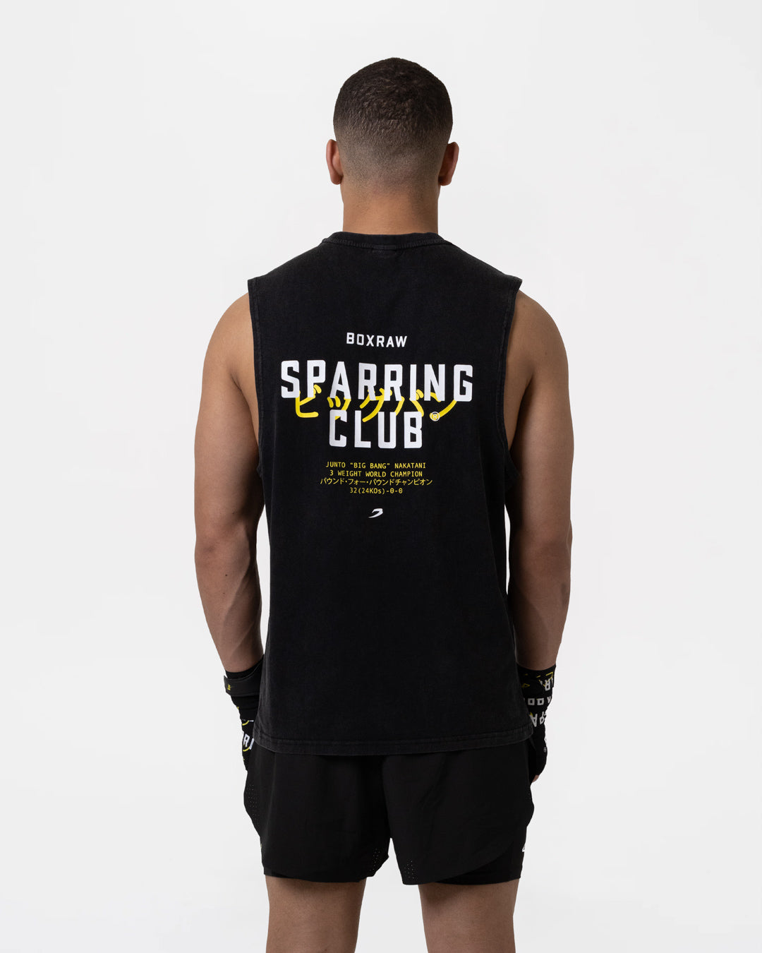 Nakatani x Sparring Club Muscle Tank - Washed Black
