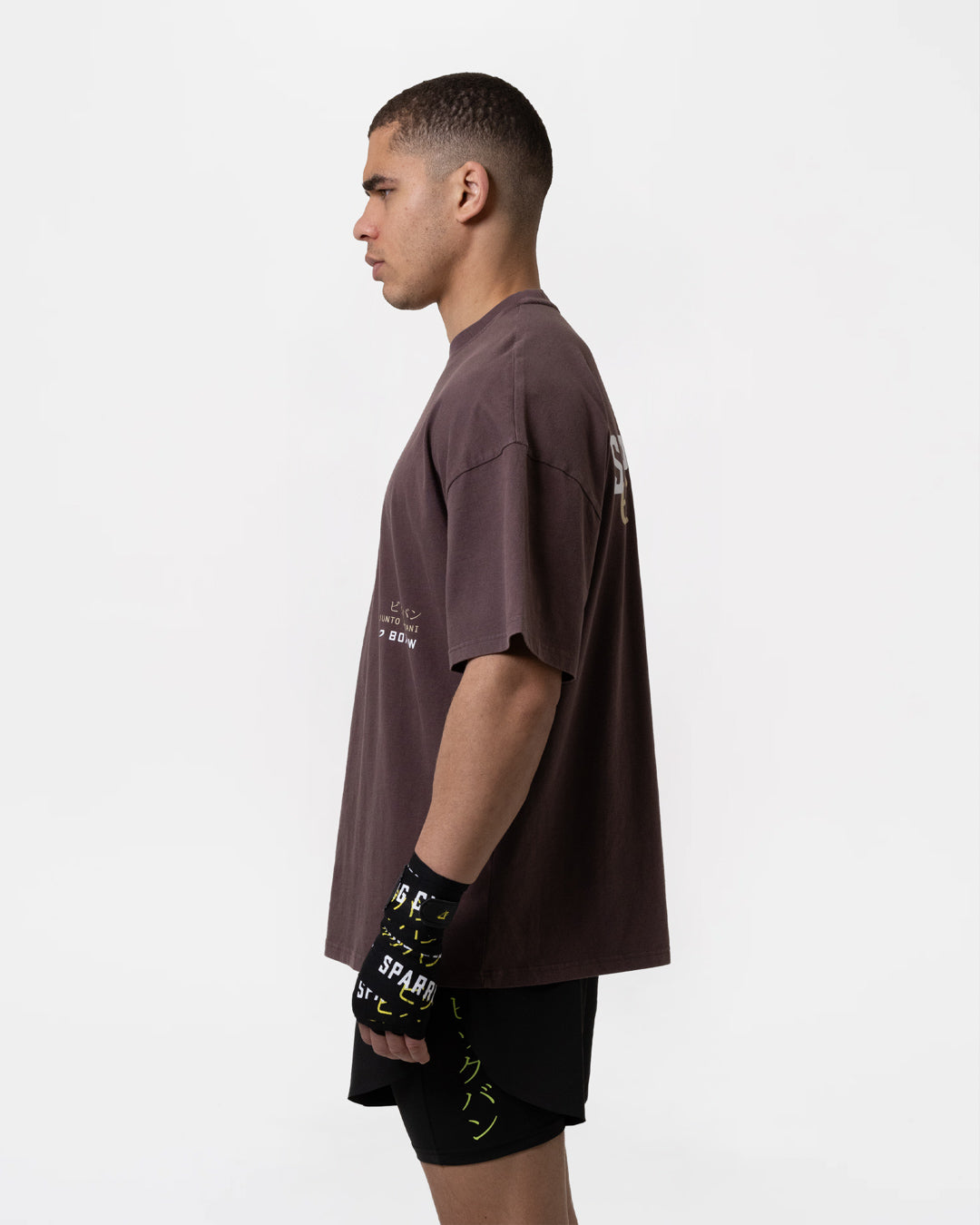 Nakatani x Sparring Club Oversized T-Shirt - Washed Brown
