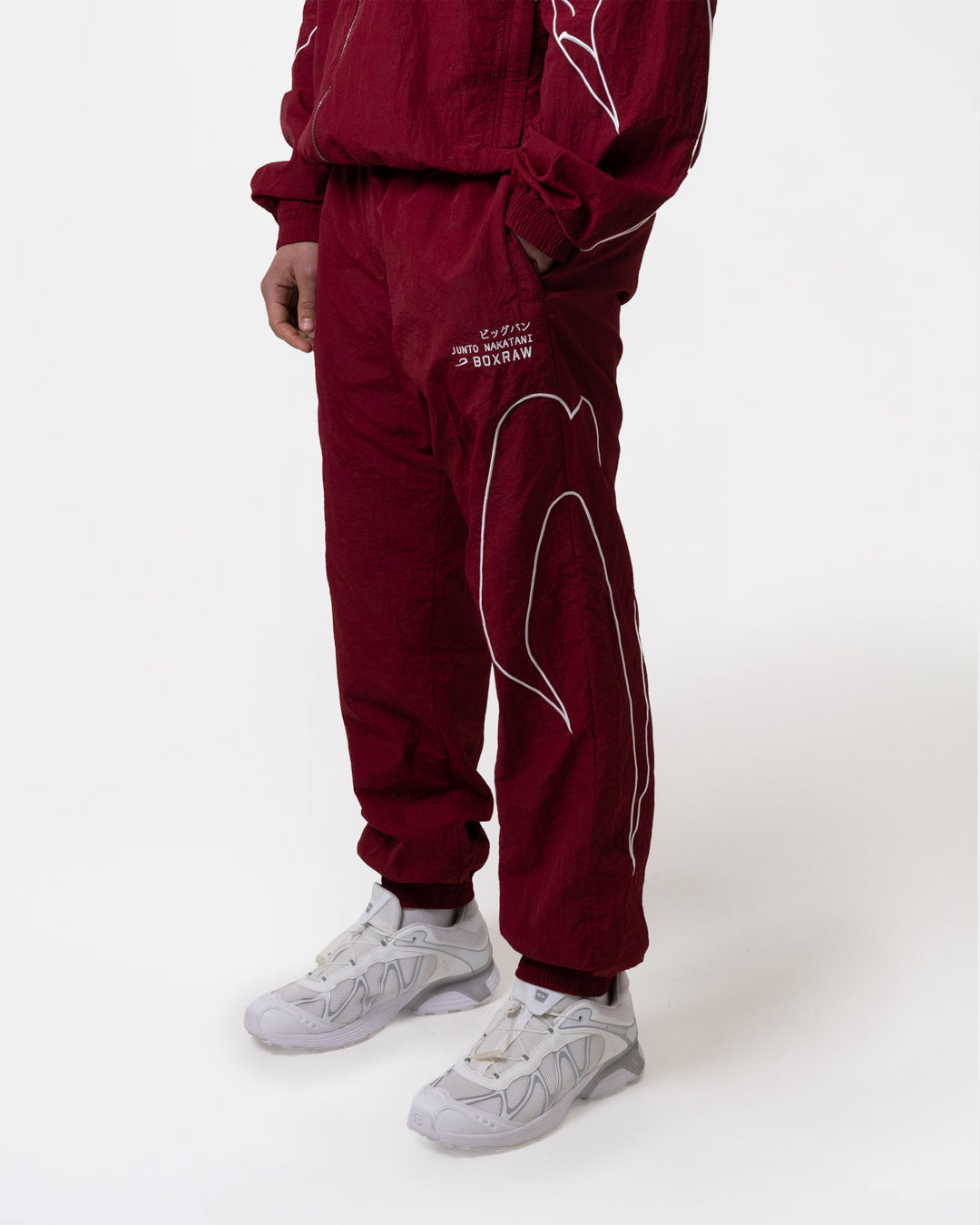 Nakatani x BOXRAW Track Bottoms - Red