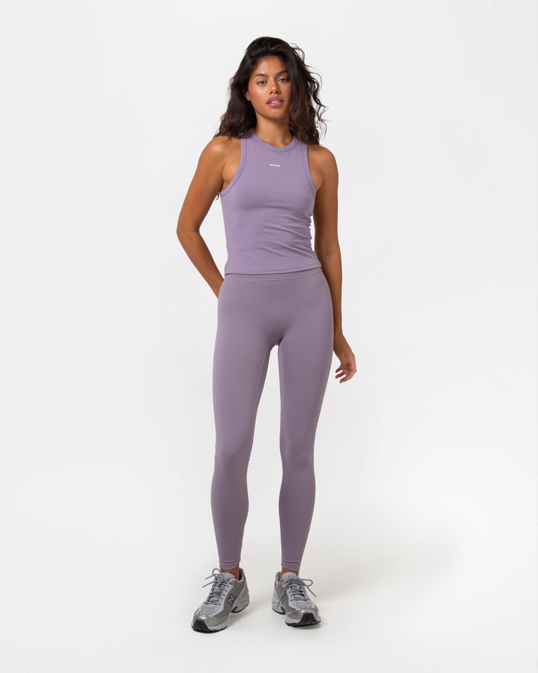 Annie Racer Tank - Lavender