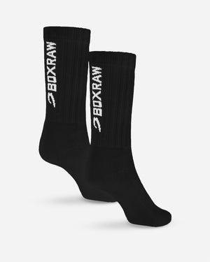 Lineal Crew Socks (3 Pairs) - Black