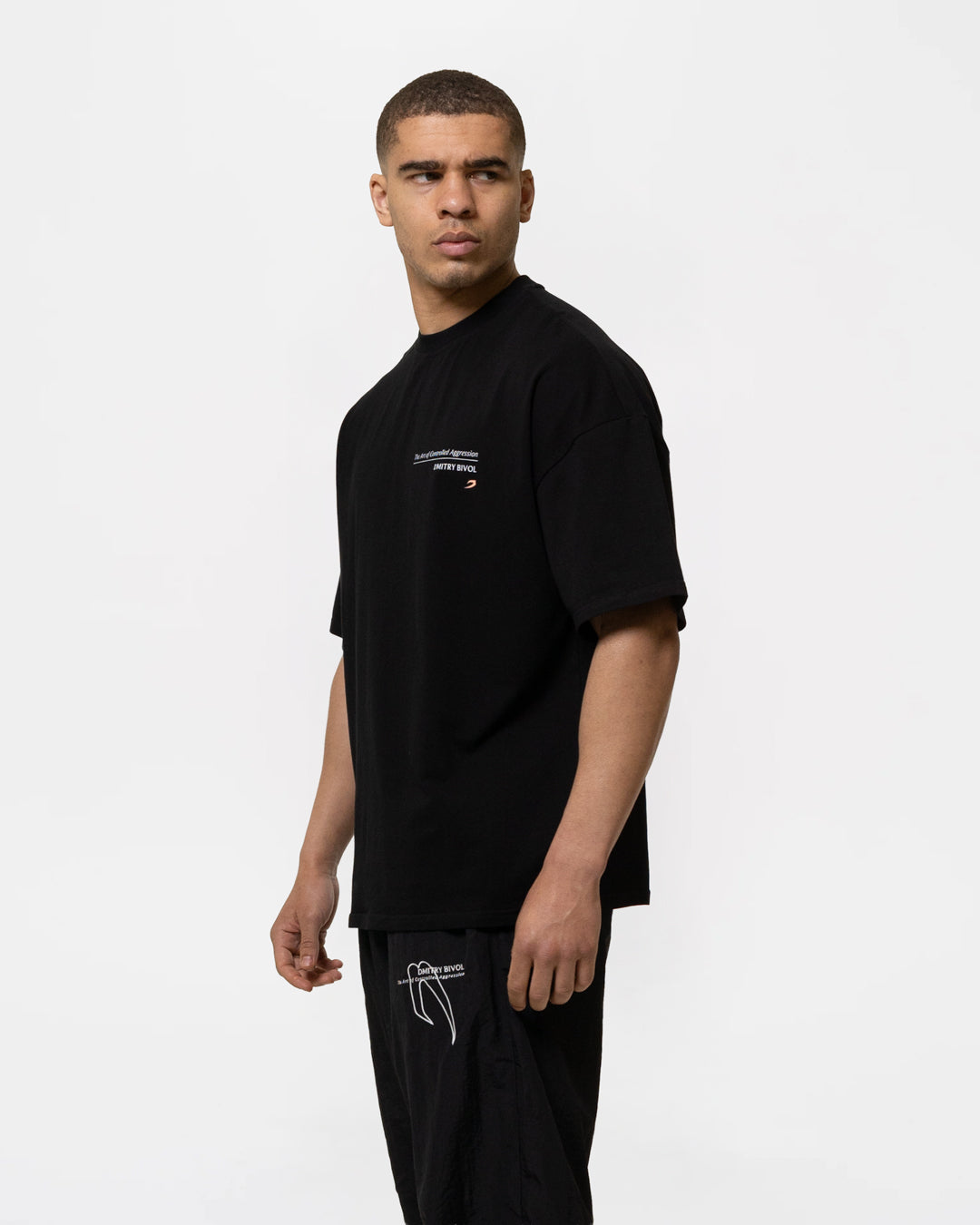 Bivol x BOXRAW Controlled Aggression Oversized T-Shirt - Black