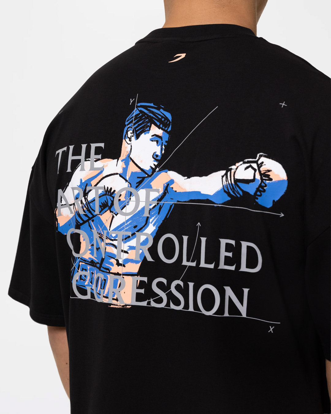 Bivol x BOXRAW Controlled Aggression Oversized T-Shirt - Black
