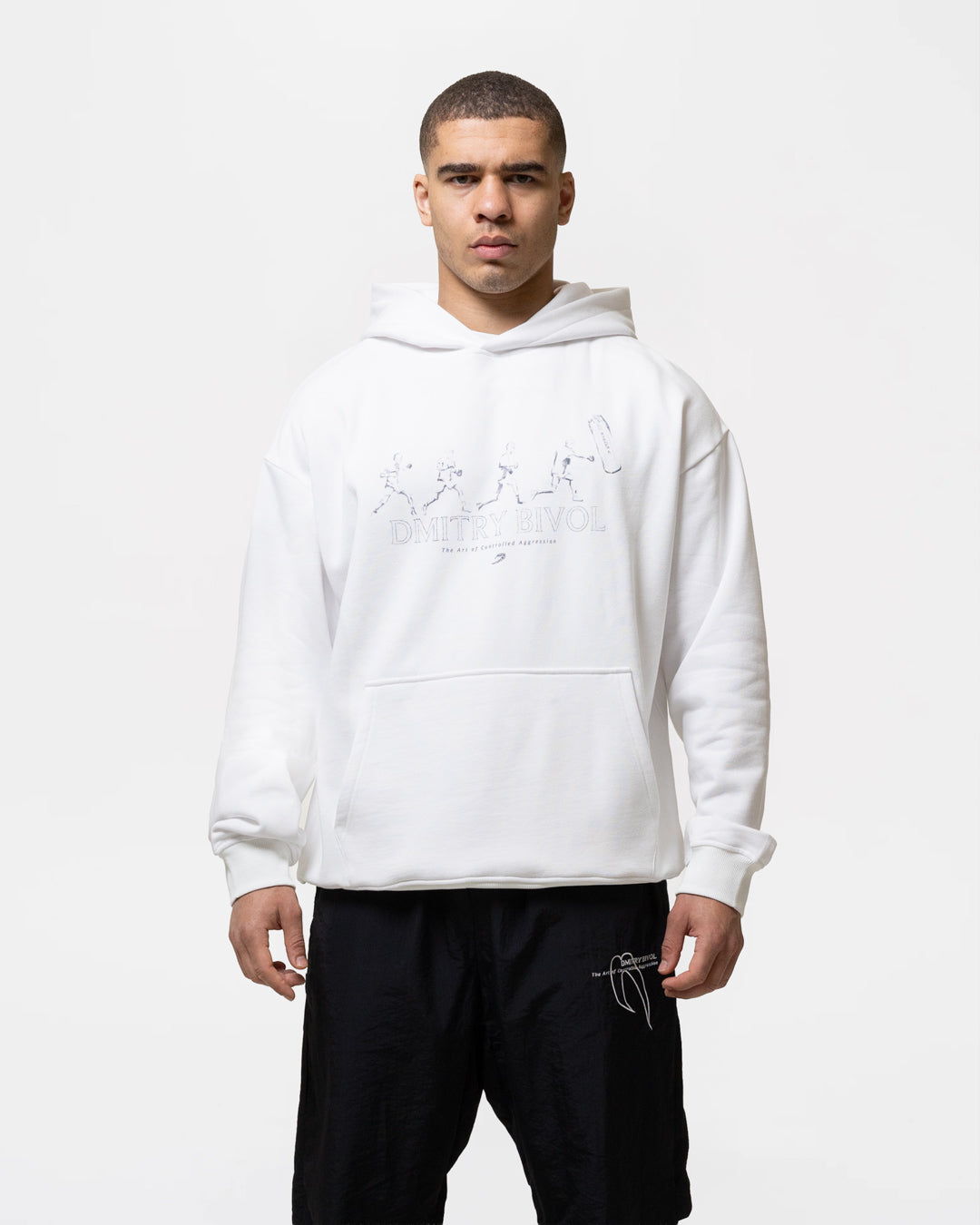 Bivol x BOXRAW Pendulum Oversized Hoodie - White