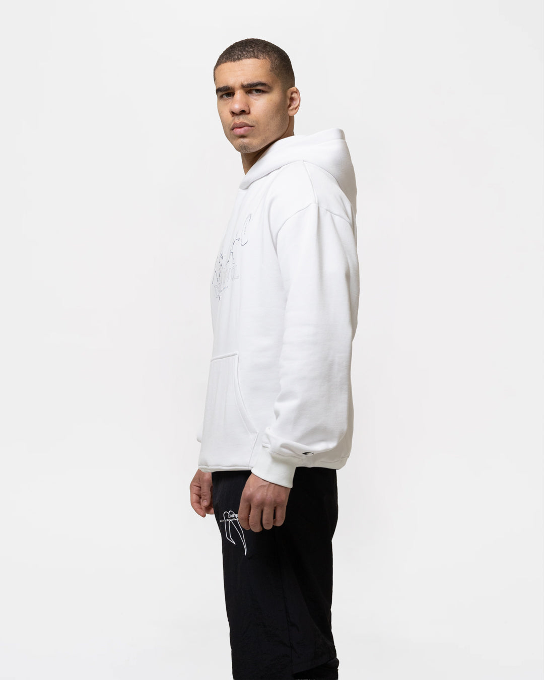 Bivol x BOXRAW Pendulum Oversized Hoodie - White