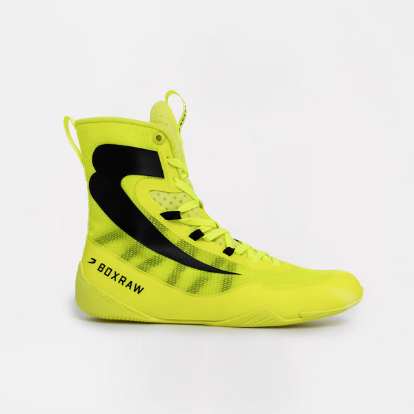 Impello 2.0 Boxing Boots - Neon Yellow/Black | BOXRAW