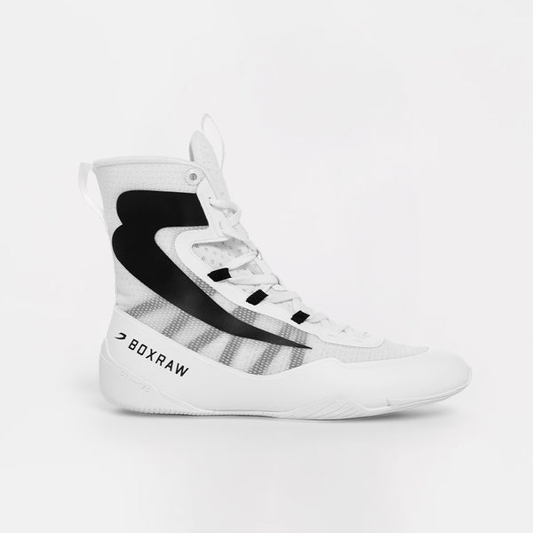 Impello 2.0 Boxing Boots - White/Black | BOXRAW