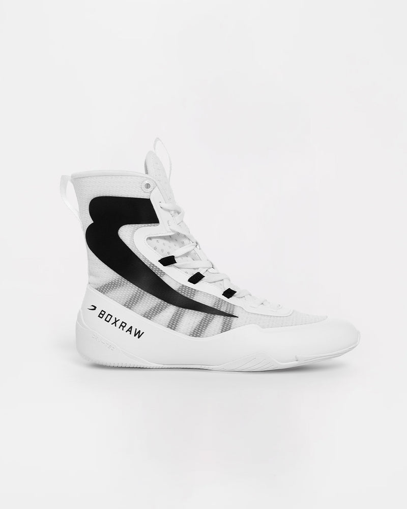 BOXROW ボクシングシューズ Impello 2.0 Boxing Boots - White/Black | BOXRAW