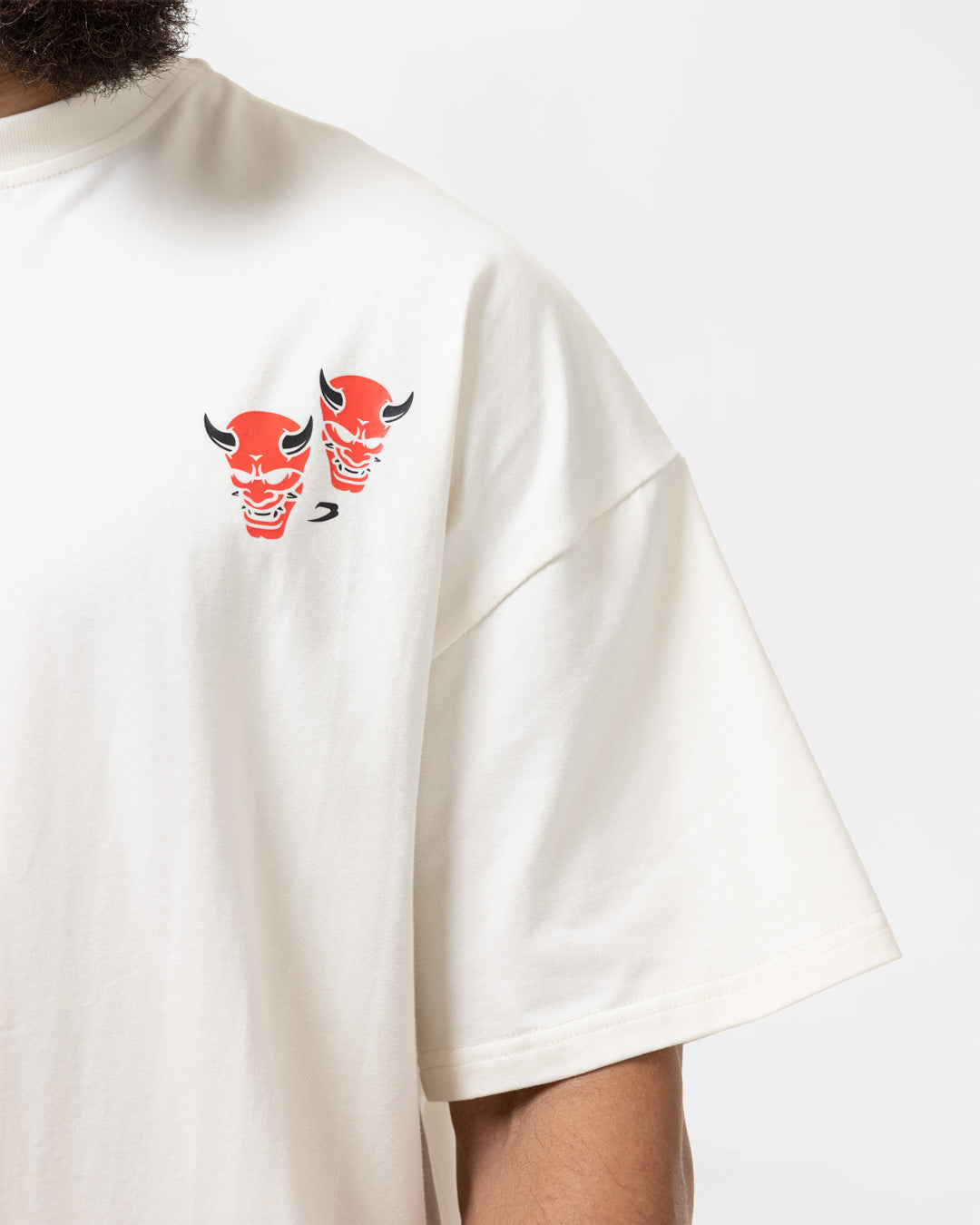 Death Before Dishonor Oversized T-Shirt - Beige