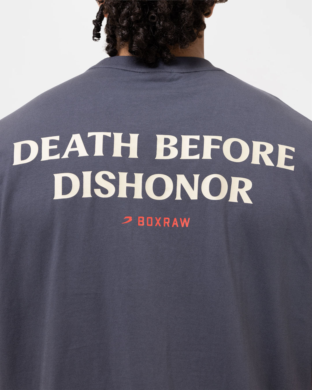 Death Before Dishonor Oversized T-Shirt - Charcoal