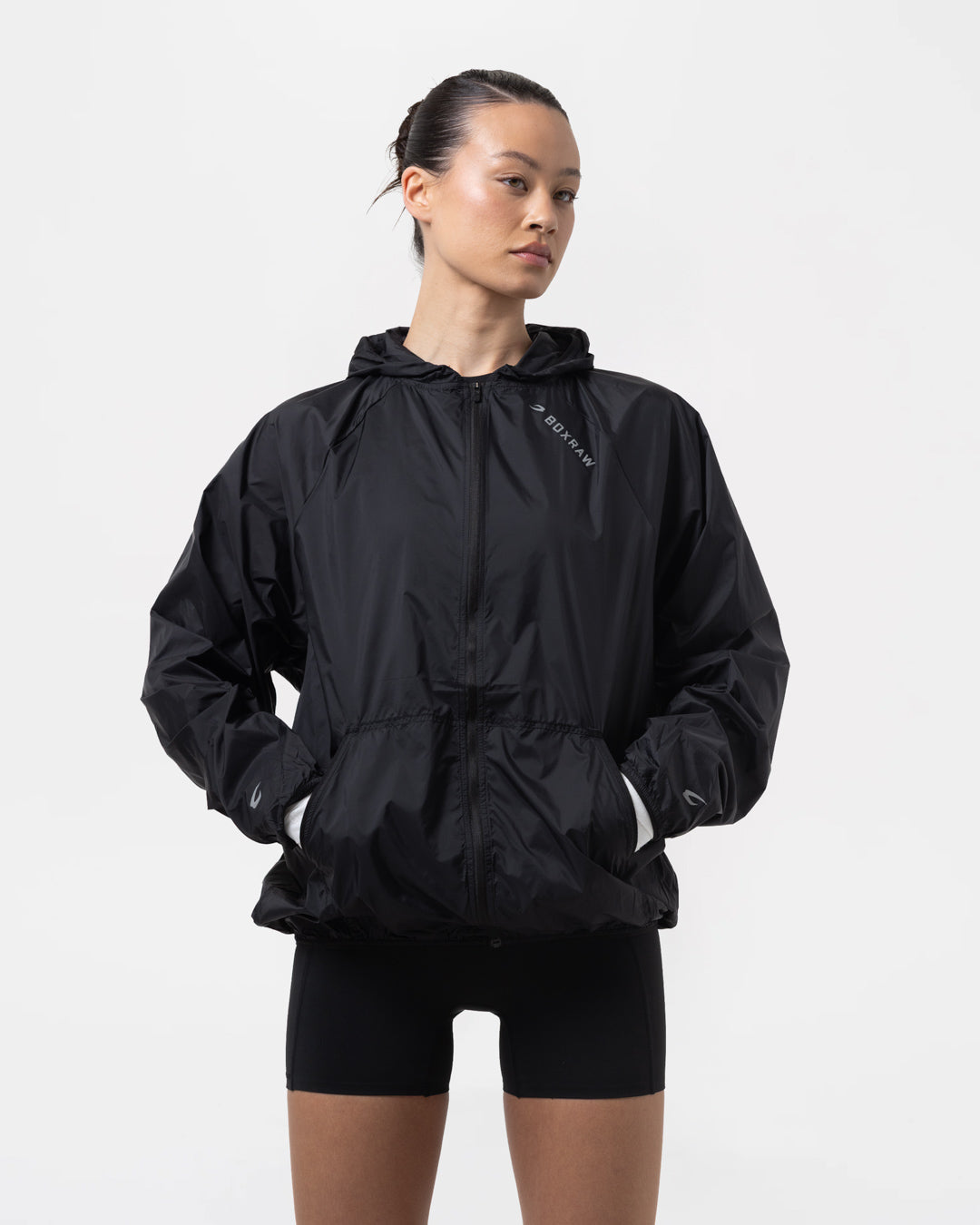 Genaro Zip Up Windbreaker - Black
