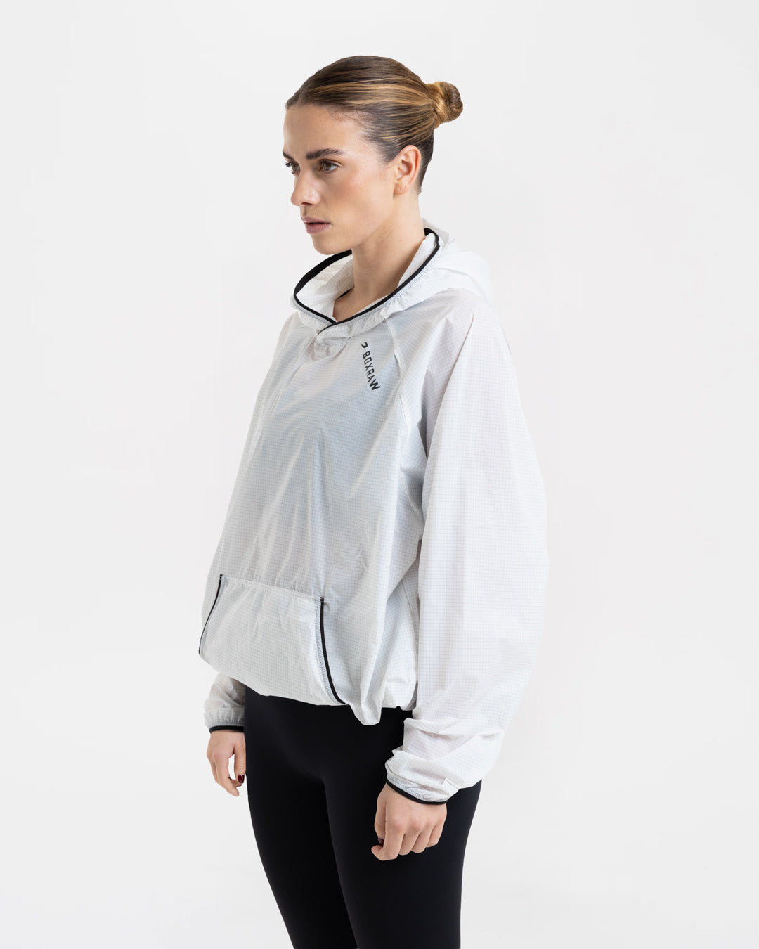 Genaro Oversized Windbreaker Hoodie - White